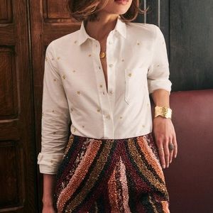Sezane Mason sequins skirt, size French 42 US 10